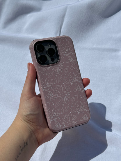 Falling Leaves in Vanilla Iced Latte iPhone Case - Aura Shell