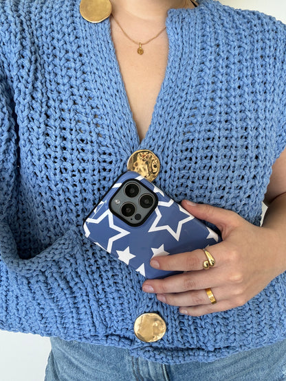 Stars in Denim iPhone Case - Aura Shell