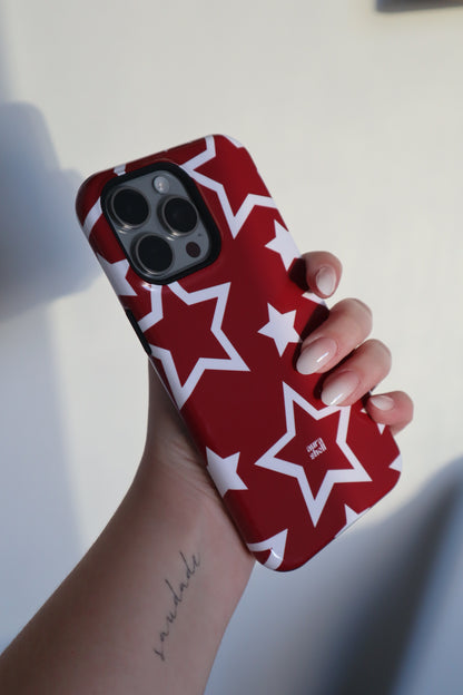 Stars in Red Wine iPhone Case - Aura Shell