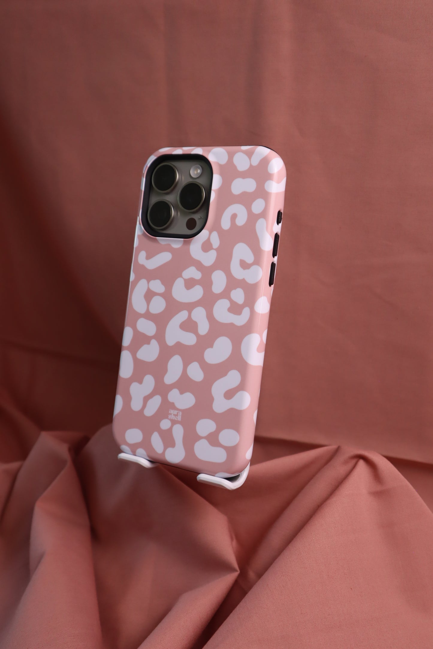 Cheetah Girl in Blush iPhone Case - Aura Shell