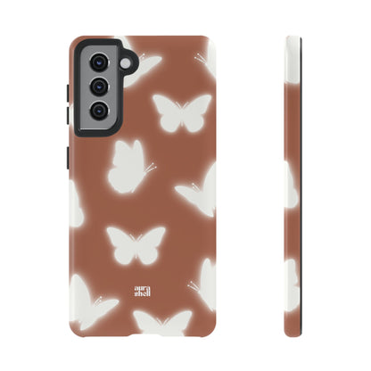 Butterflies in Terracotta Samsung Galaxy Case