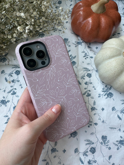 Falling Leaves in Vanilla Iced Latte iPhone Case - Aura Shell