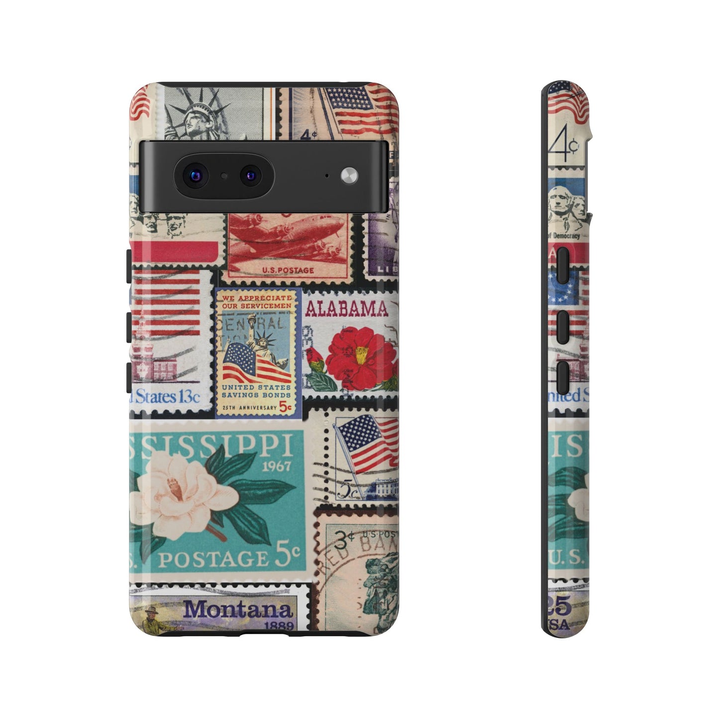 US Stamp Collection Google Pixel Case