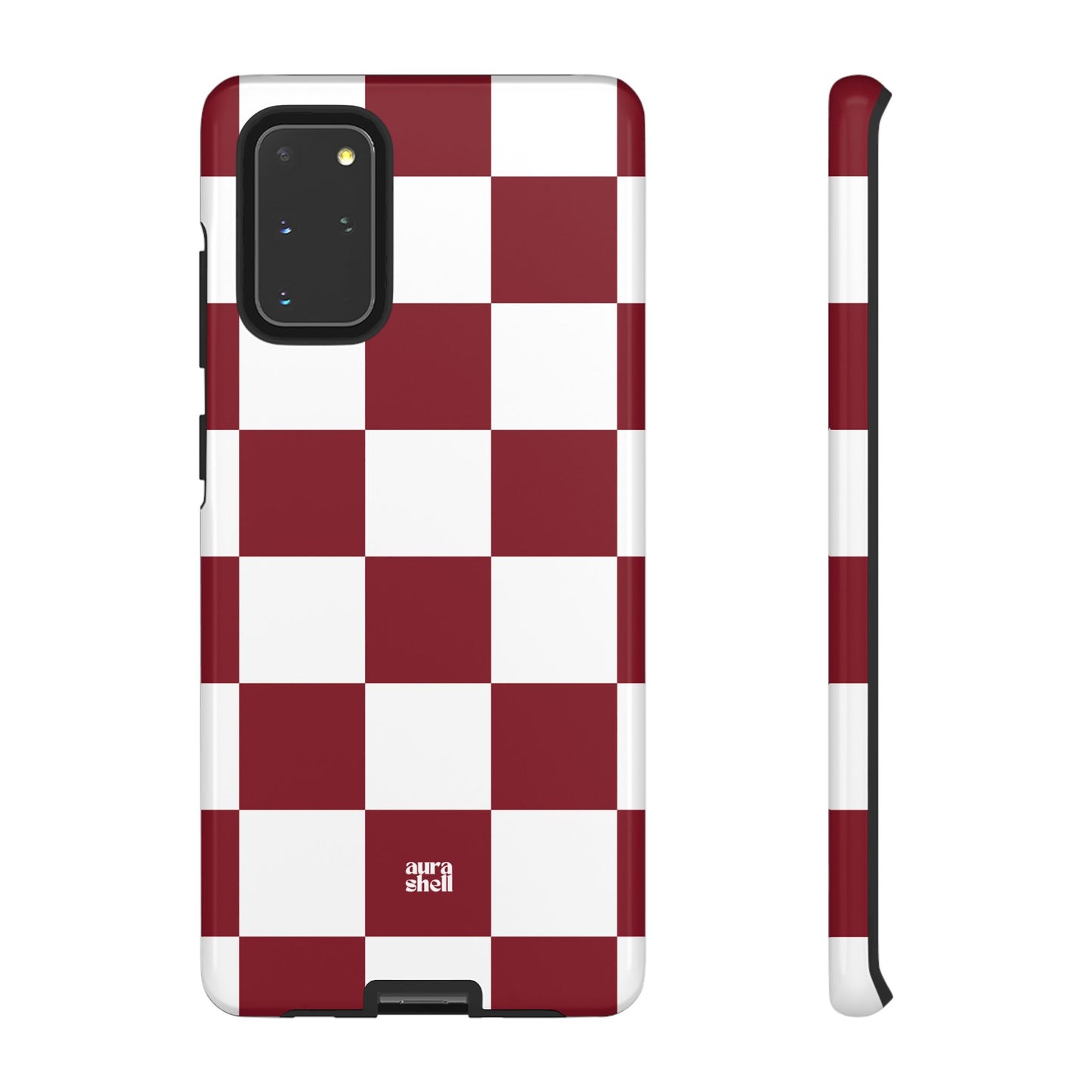 Checkers in Red Wine Samsung Galaxy Case