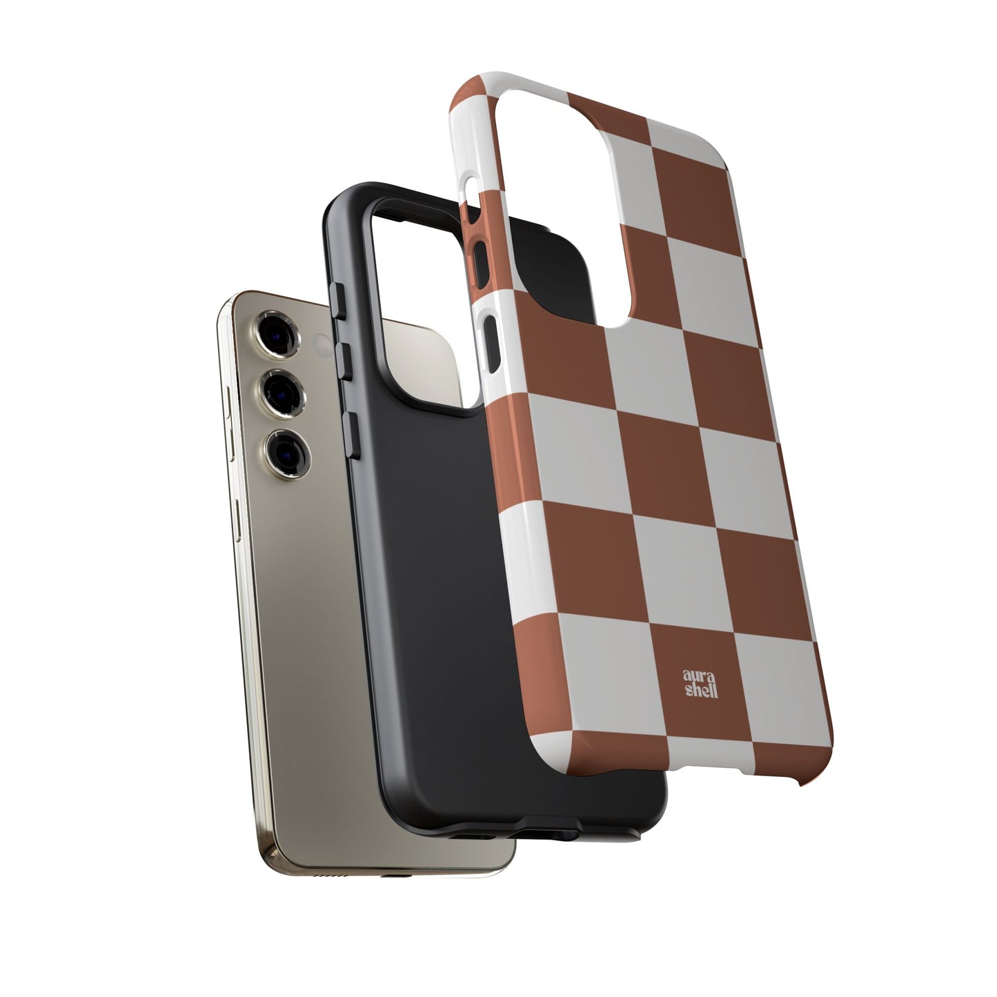 Checkers in Terracotta Samsung Galaxy Case