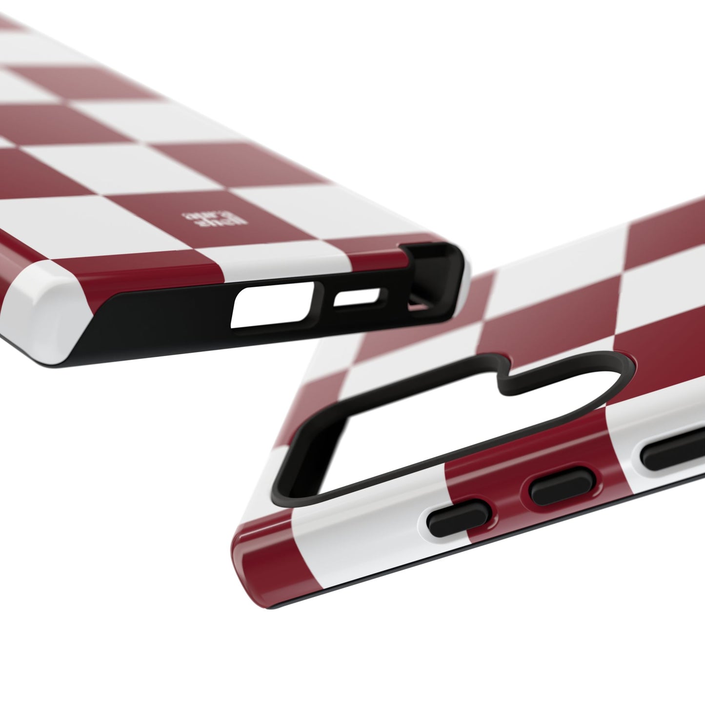 Checkers in Red Wine Samsung Galaxy Case