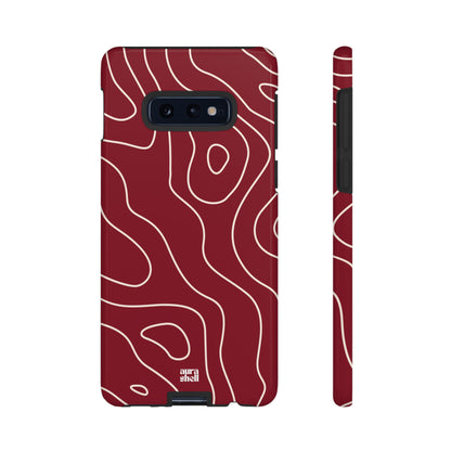 Minimalist in Red Wine Samsung Galaxy Case