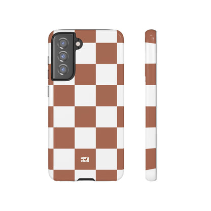 Checkers in Terracotta Samsung Galaxy Case