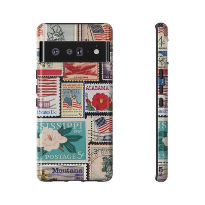 US Stamp Collection Google Pixel Case