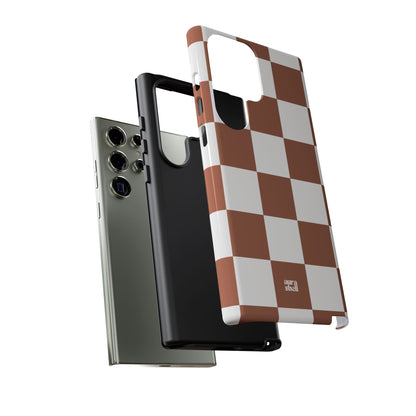 Checkers in Terracotta Samsung Galaxy Case