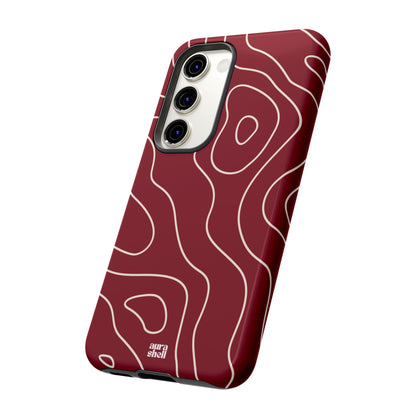 Minimalist in Red Wine Samsung Galaxy Case