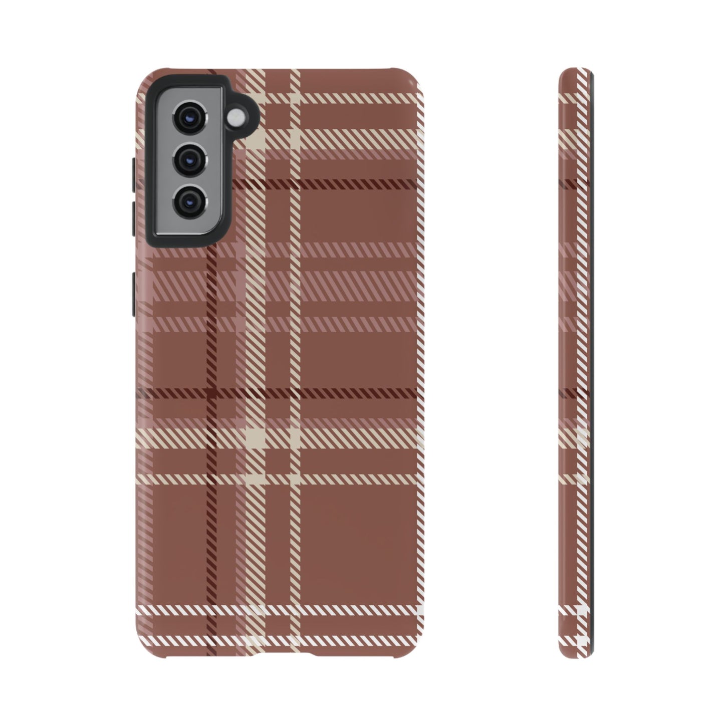 Plaid in Hazelnut Mocha Samsung Galaxy Case