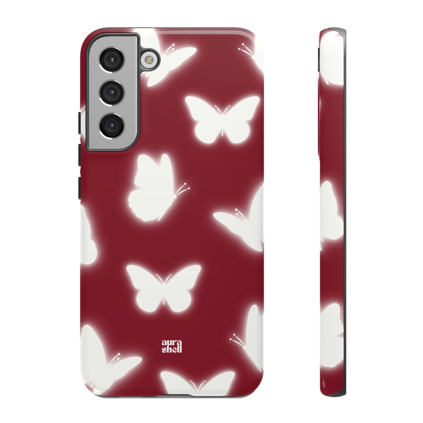 Butterflies in Red Wine Samsung Galaxy Case