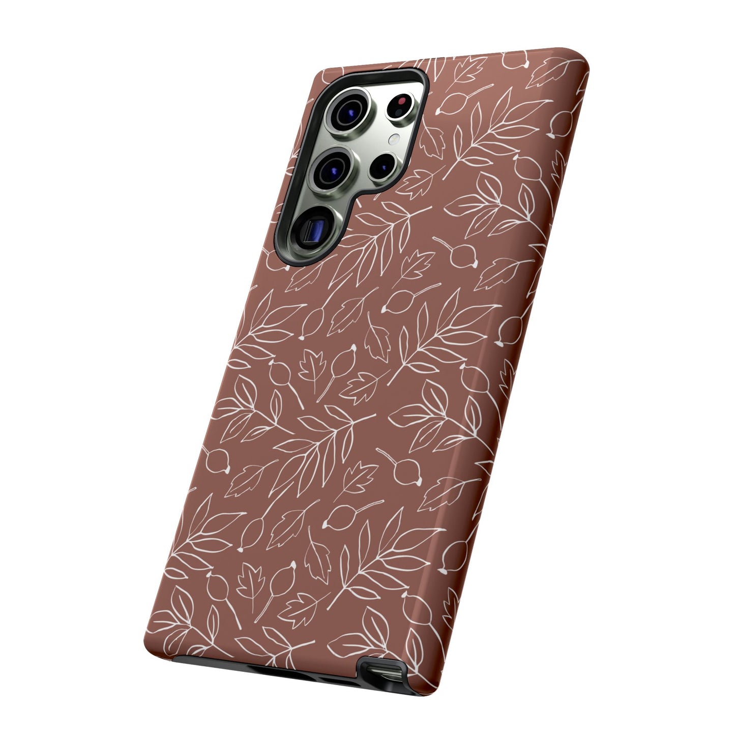 Falling Leaves in Hazelnut Mocha Samsung Galaxy Case