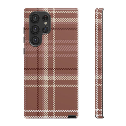 Plaid in Hazelnut Mocha Samsung Galaxy Case