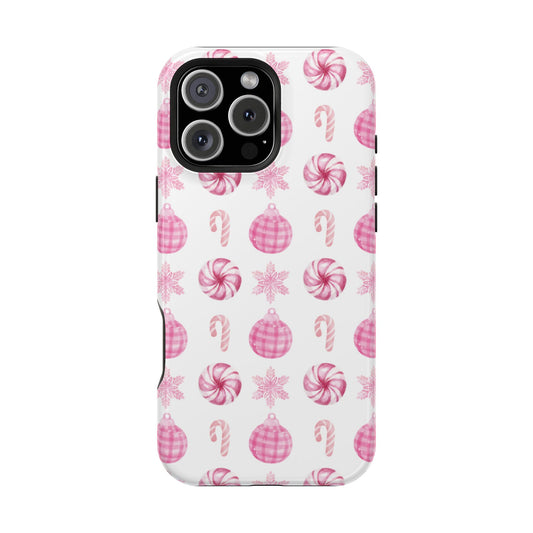 Pink Christmas iPhone Case - Aura Shell