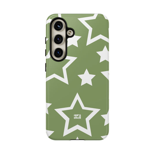 Stars in Matcha Samsung Galaxy Case