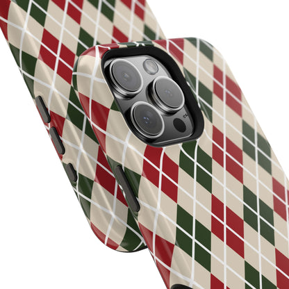 Merry Plaid iPhone Case - Aura Shell