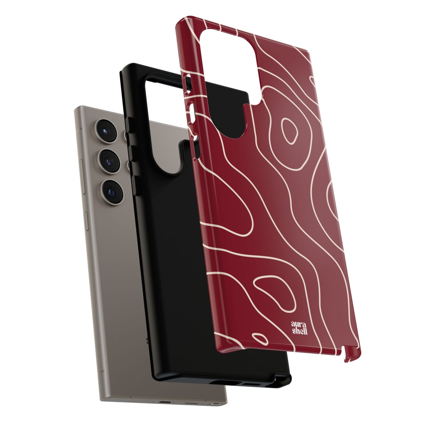 Minimalist in Red Wine Samsung Galaxy Case