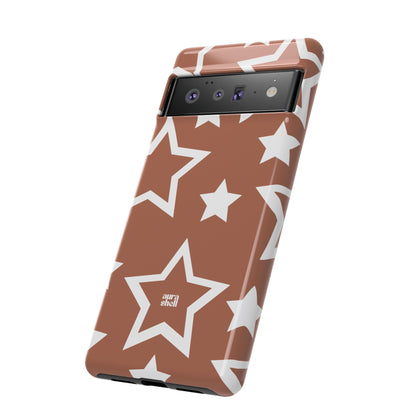 Stars in Terracotta Google Pixel Case - Aura Shell