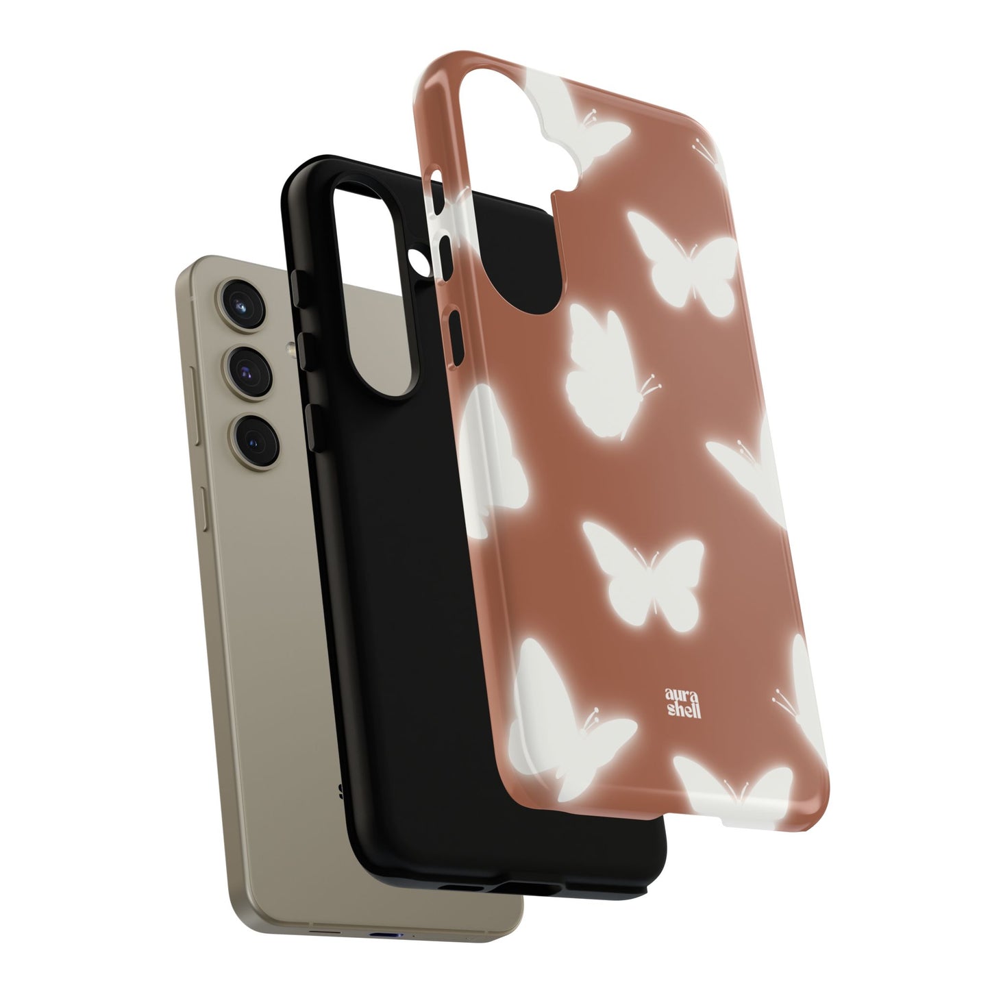 Butterflies in Terracotta Samsung Galaxy Case