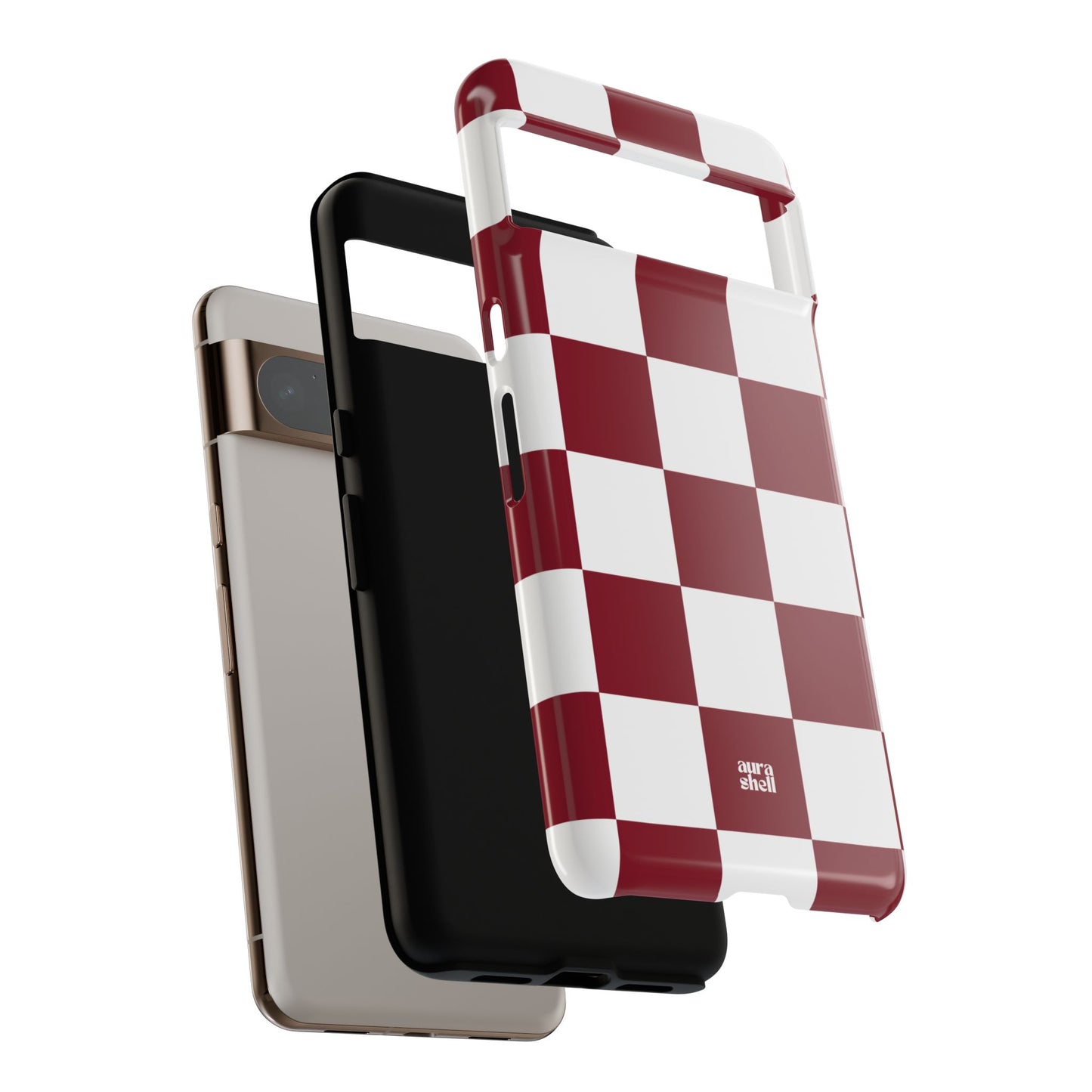 Checkers in Red Wine Google Pixel Case