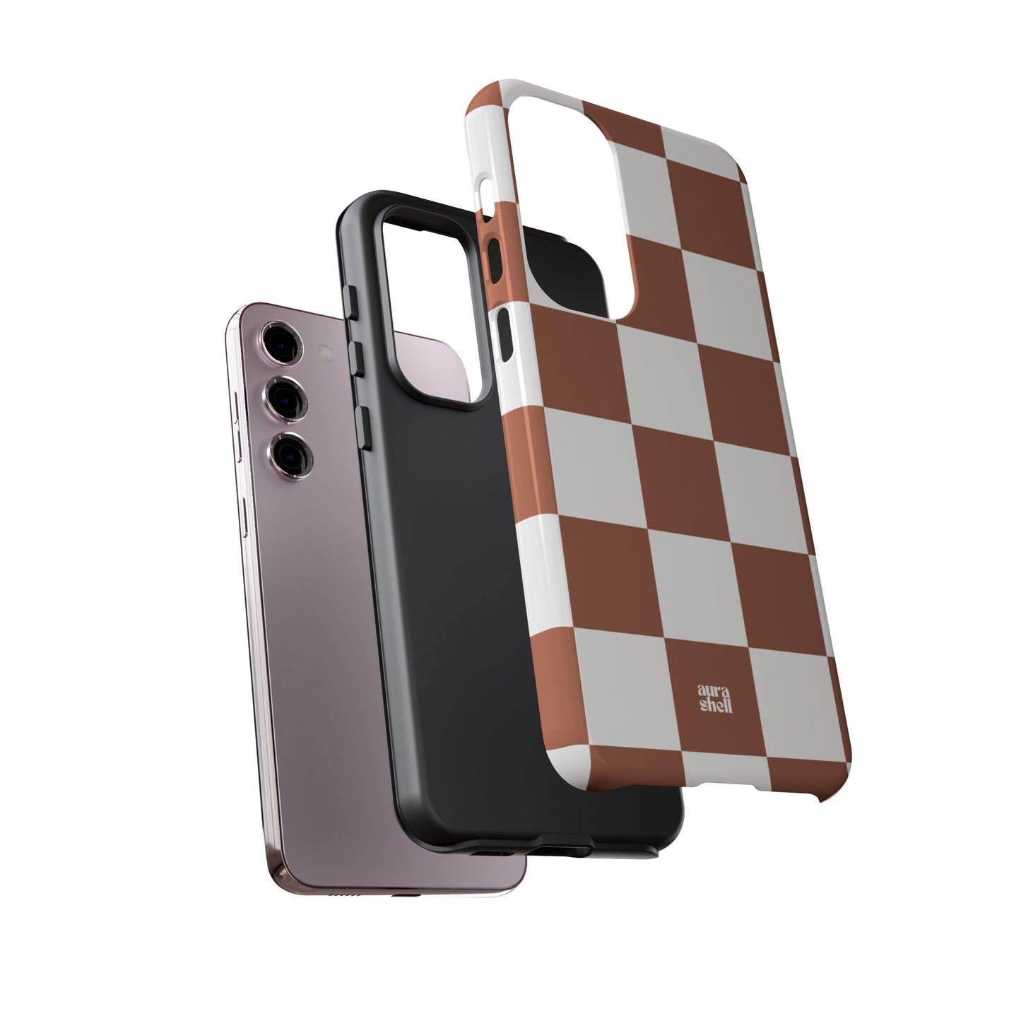 Checkers in Terracotta Samsung Galaxy Case