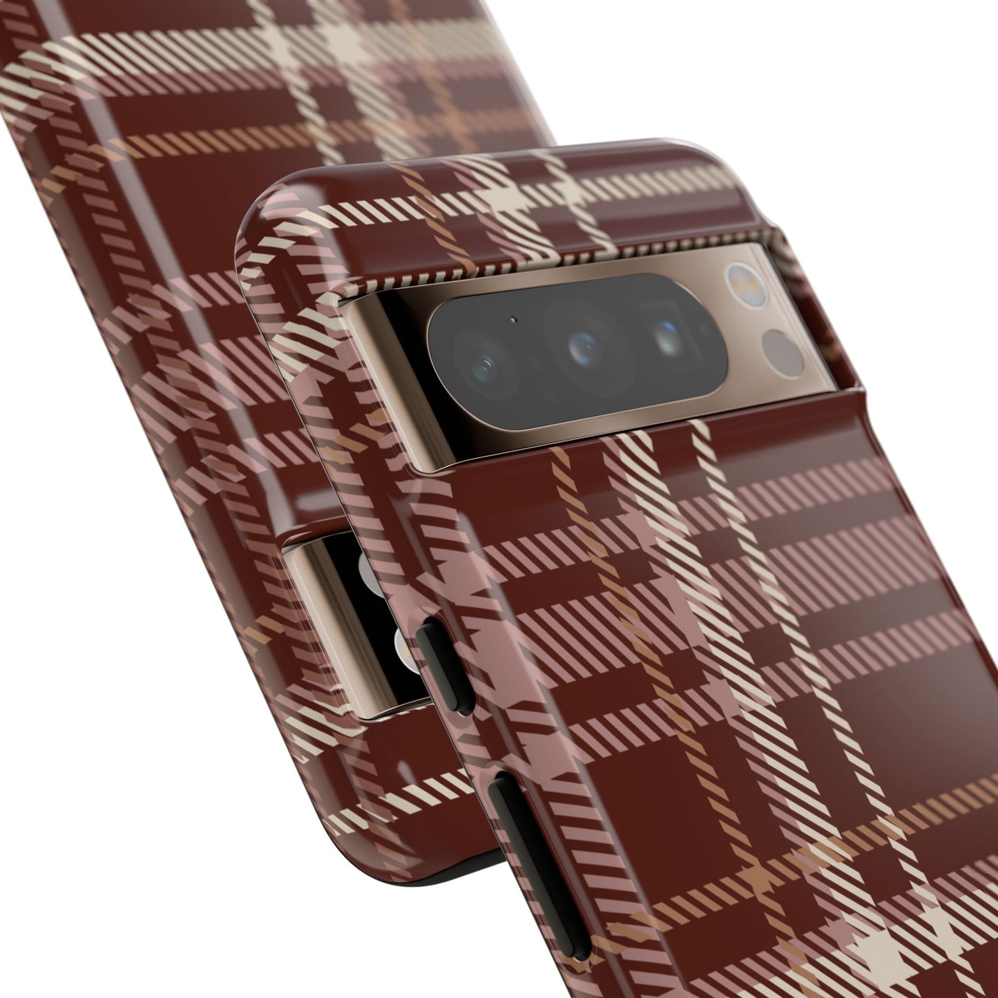 Plaid in Black Coffee Google Pixel Case