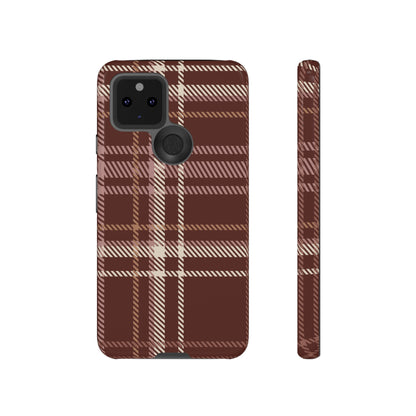 Plaid in Black Coffee Google Pixel Case