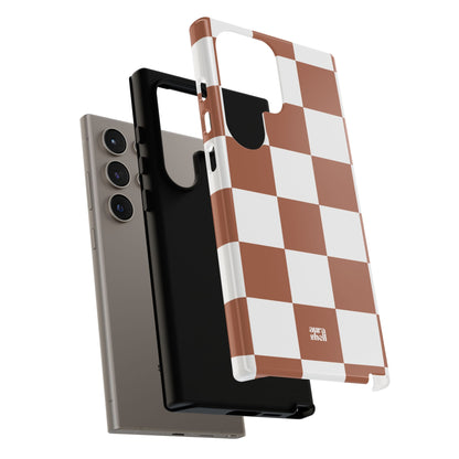 Checkers in Terracotta Samsung Galaxy Case