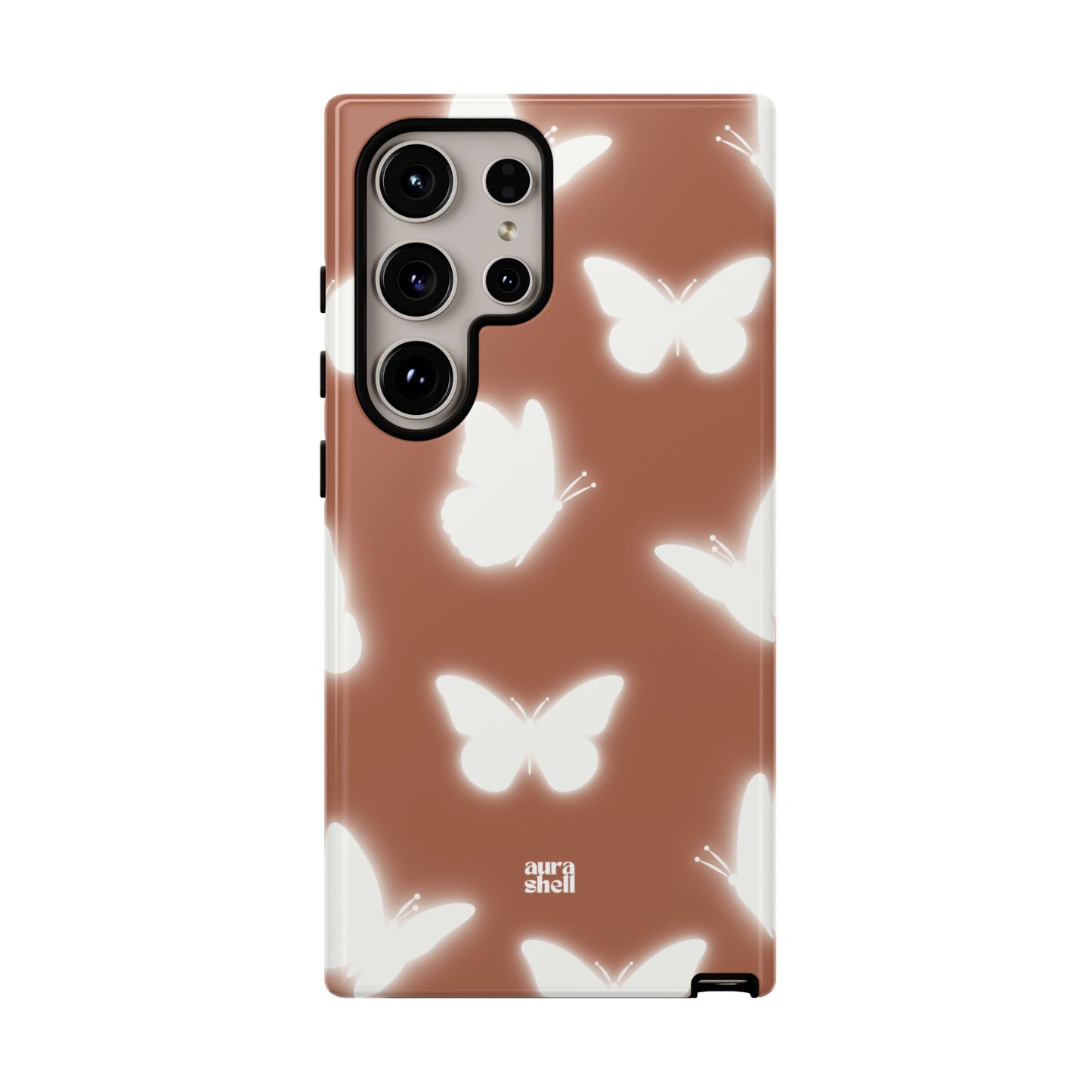 Butterflies in Terracotta Samsung Galaxy Case