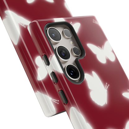 Butterflies in Red Wine Samsung Galaxy Case