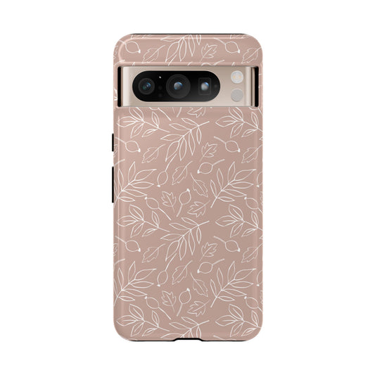 Falling Leaves in Vanilla Iced Latte Google Pixel Case