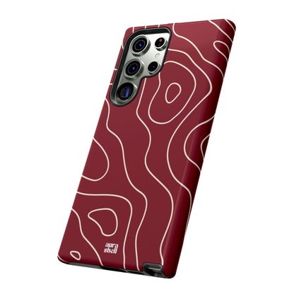 Minimalist in Red Wine Samsung Galaxy Case