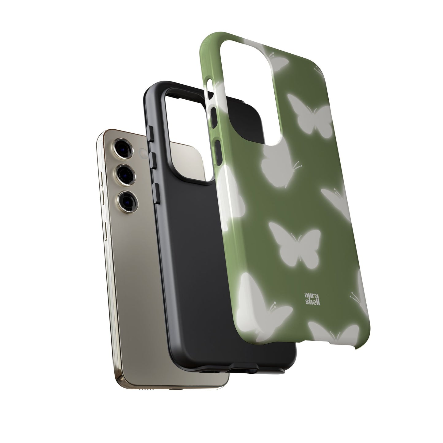 Butterflies in Matcha Samsung Galaxy Case