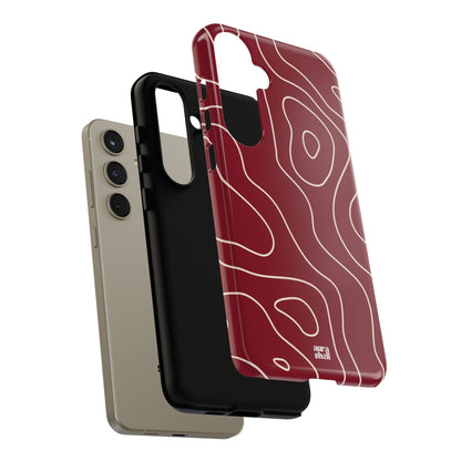 Minimalist in Red Wine Samsung Galaxy Case