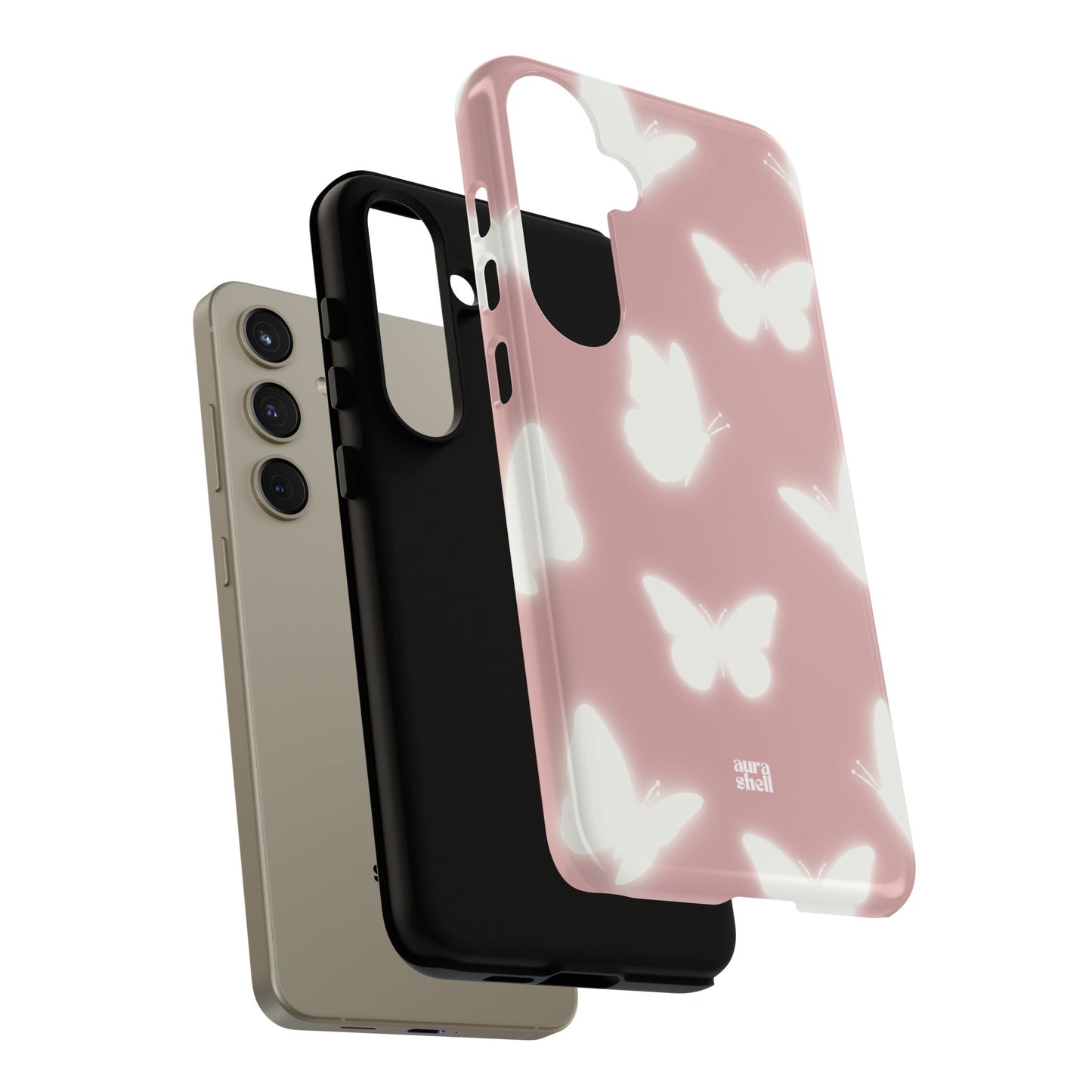 Butterflies in Blush Samsung Galaxy Case