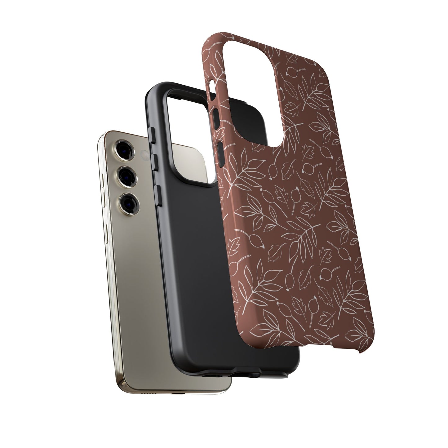 Falling Leaves in Hazelnut Mocha Samsung Galaxy Case