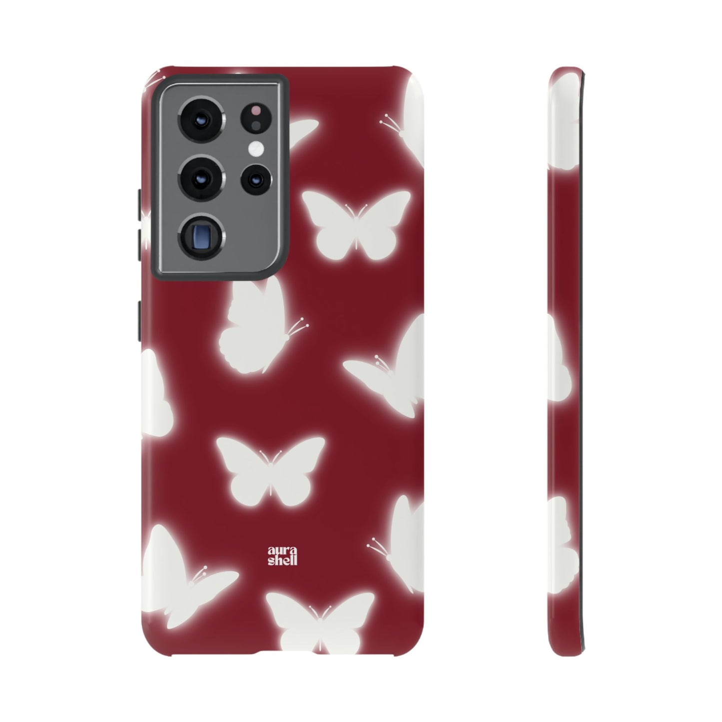 Butterflies in Red Wine Samsung Galaxy Case