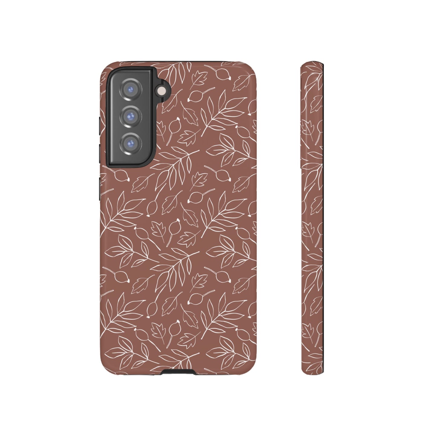 Falling Leaves in Hazelnut Mocha Samsung Galaxy Case