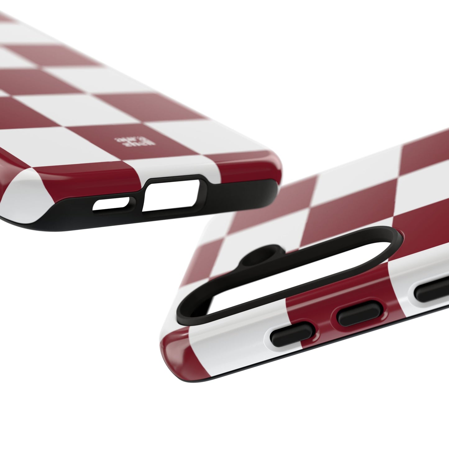 Checkers in Red Wine Samsung Galaxy Case