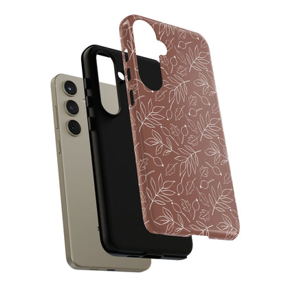 Falling Leaves in Hazelnut Mocha Samsung Galaxy Case