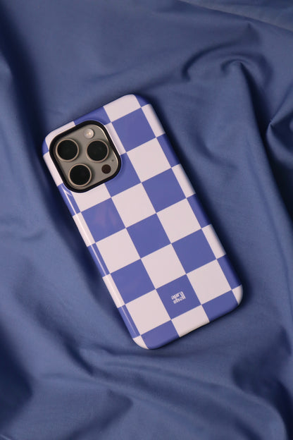 Checkers in Denim iPhone Case - Aura Shell