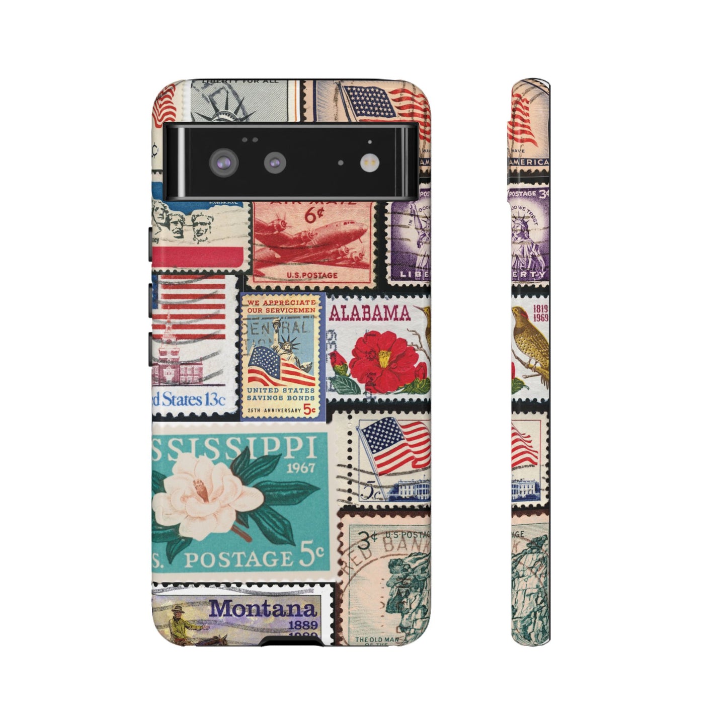 US Stamp Collection Google Pixel Case