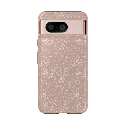 Falling Leaves in Vanilla Iced Latte Google Pixel Case