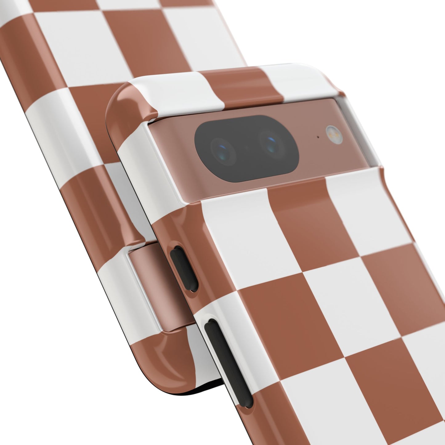 Checkers in Terracotta Google Pixel Case