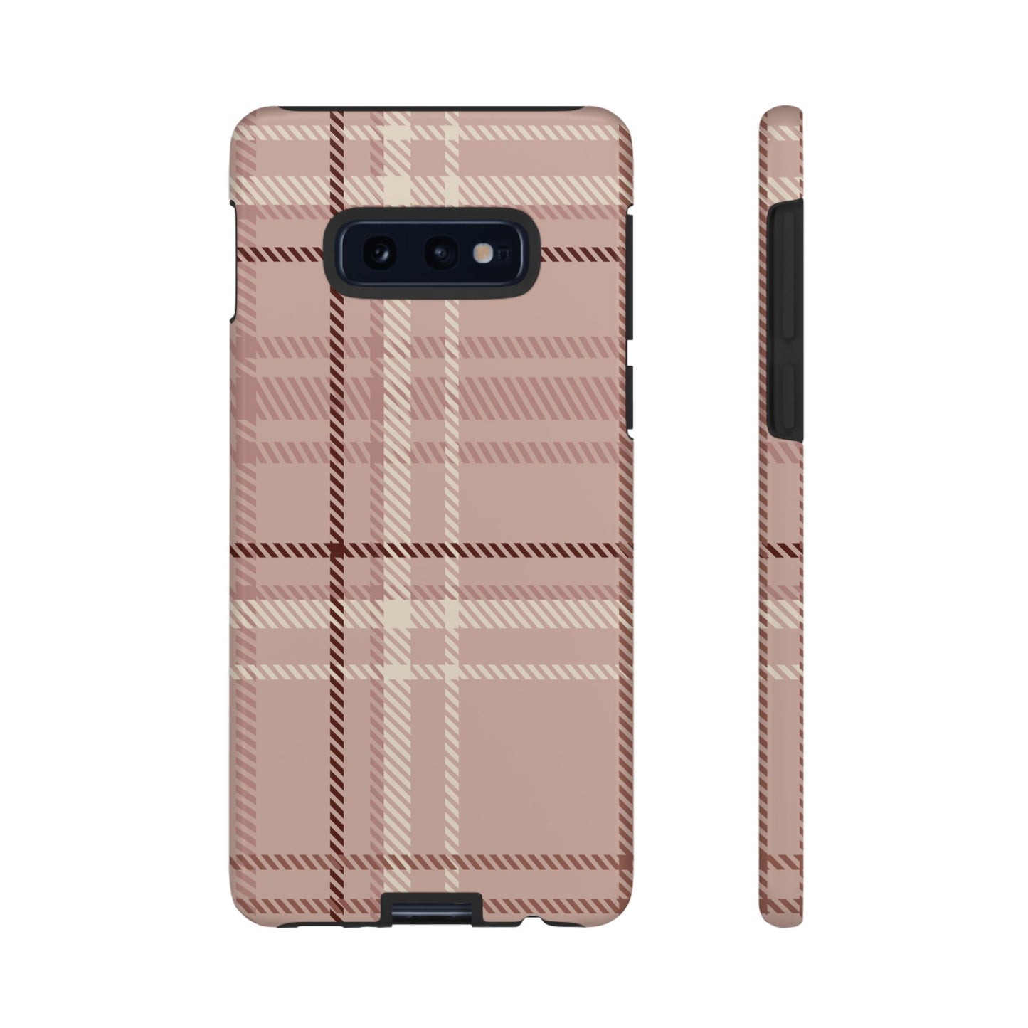 Plaid in Vanilla Iced Latte Samsung Galaxy Case