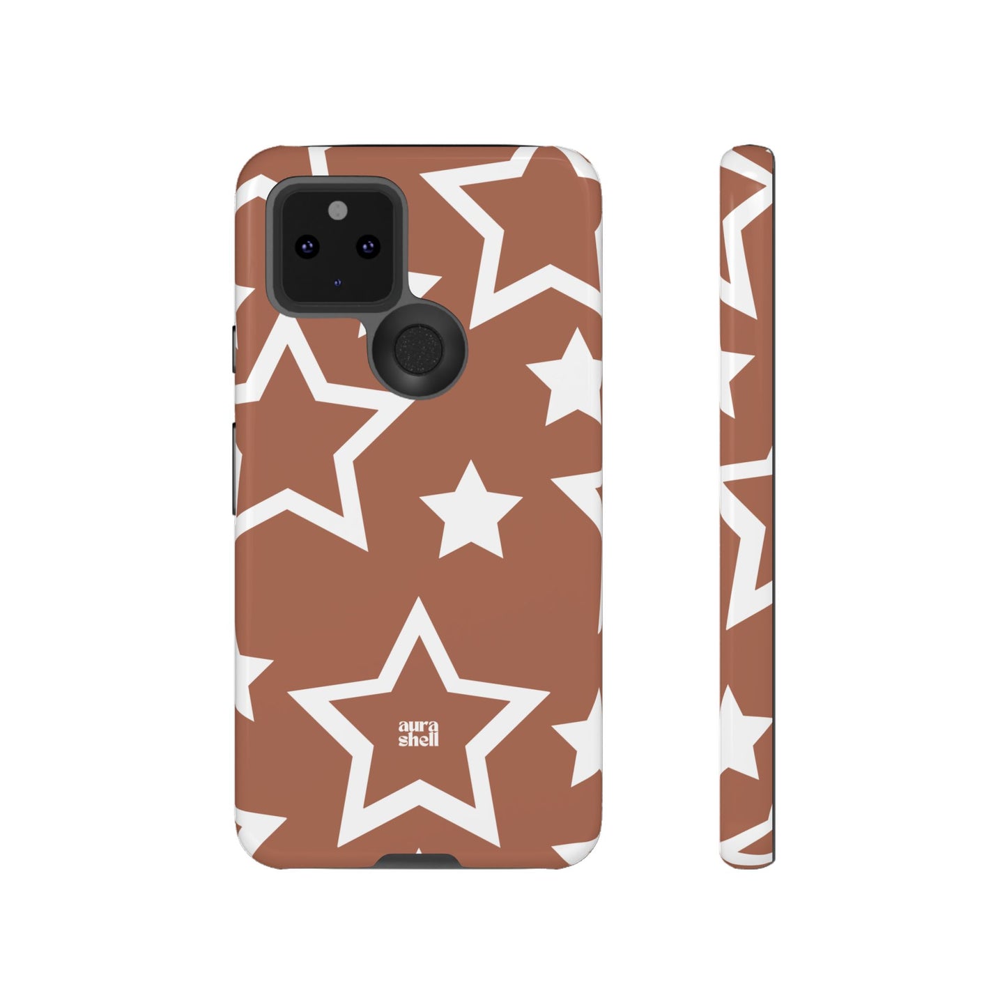 Stars in Terracotta Google Pixel Case - Aura Shell