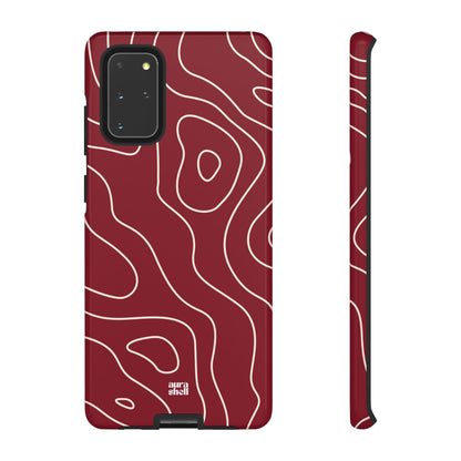 Minimalist in Red Wine Samsung Galaxy Case