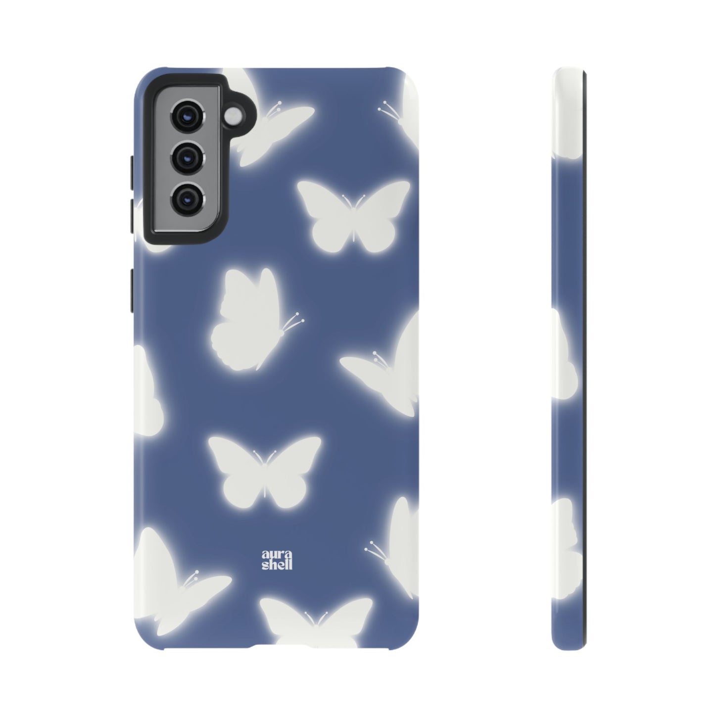 Butterflies in Denim Samsung Galaxy Case